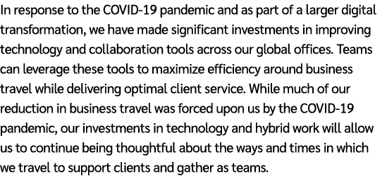 In response to the COVID 19 pandemic and as part of a larger digital transformation, we have made significant investm...